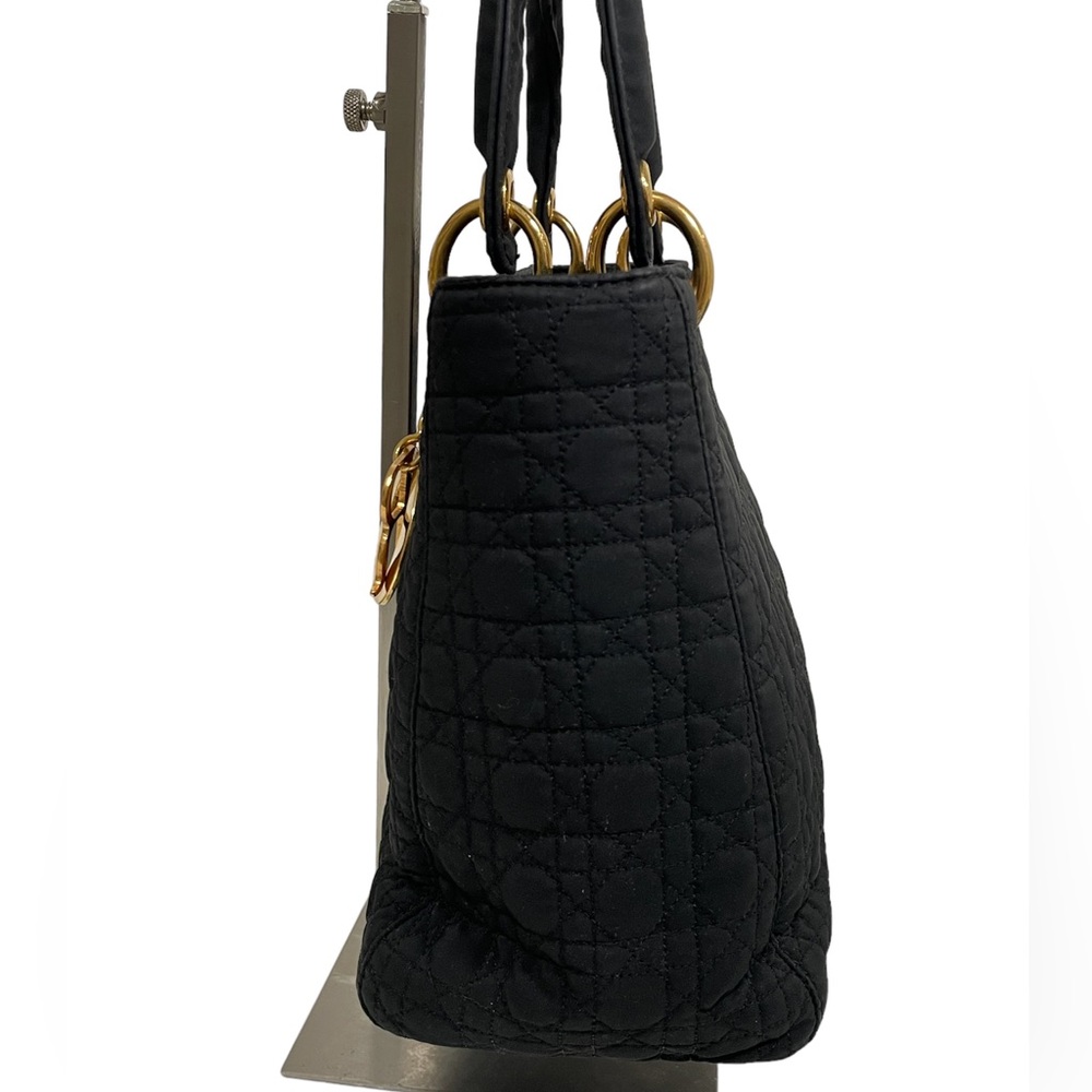Lady Dior Cannage black nylon bag - Picture 10 of 14